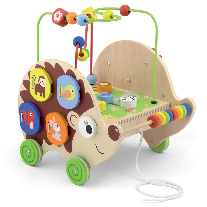 Pull-along activity hedgehog